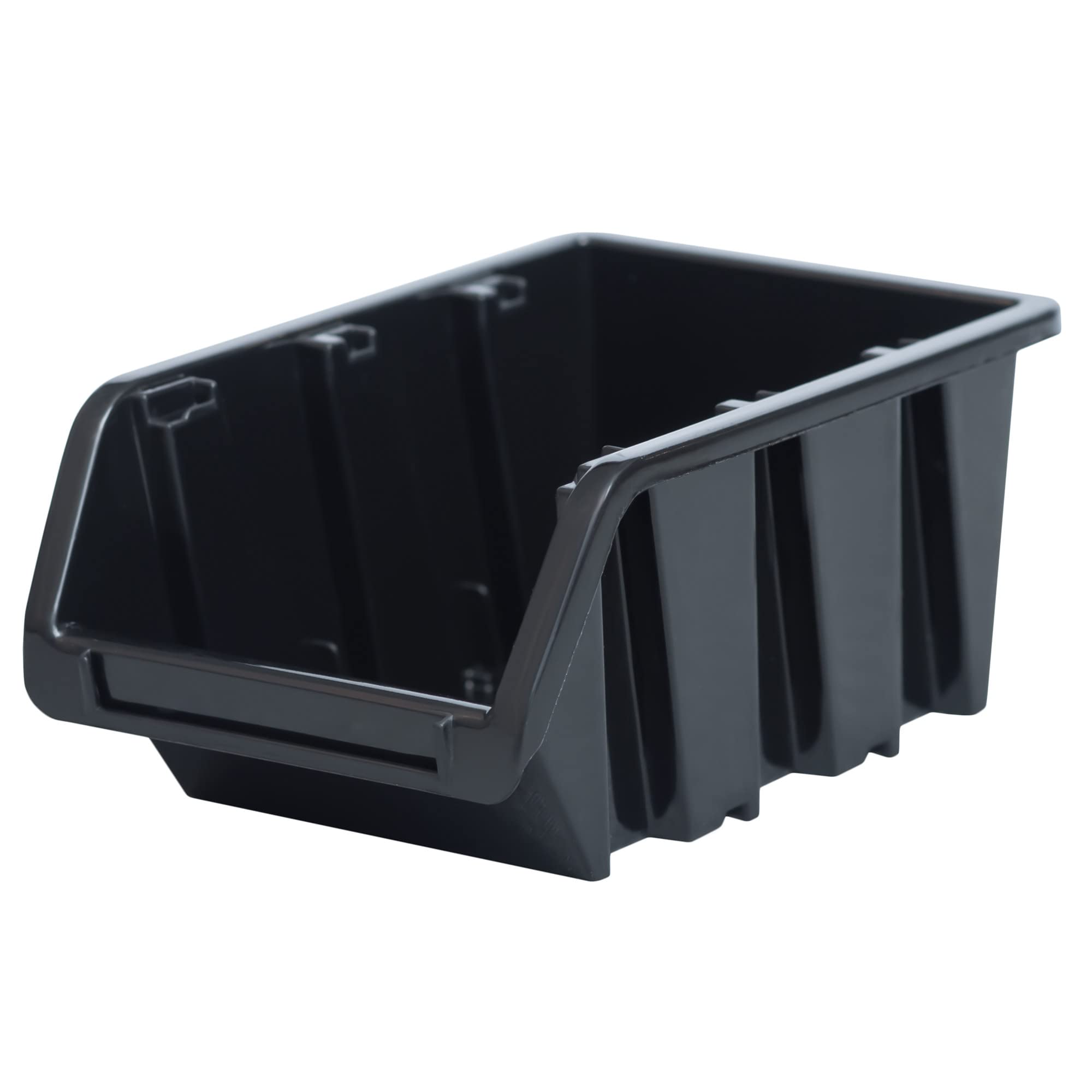 botle 100 x Stapelboxen Werkstatt Garage Sichtlagerboxen Sichtlagerkästen Stapelkisten Sortierboxen Boxen 100x150x70 mm Anthrazit stapelkisten kunststoff lagerboxen stapelbar