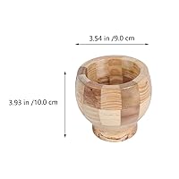 Vista 12 de Maja de madera, mini cuenco de molienda de madera y maja Set de picadora de ajo, triturador de especias, herramienta de cocina