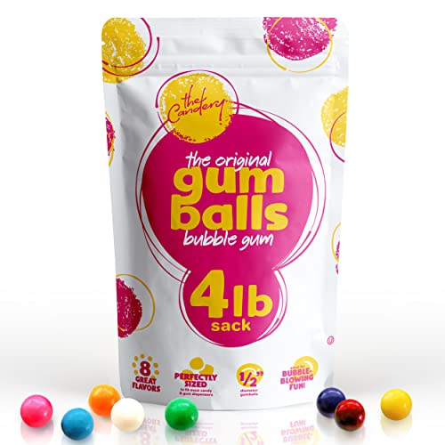 Gumballs for Gumball Machine - 4lb Bag - 0.56 Inch Small Gumballs - Bulk Gum Balls for Kids Machine - Coin Operated Chewing Gum Vintage Candy Dispenser Refill - Assorted Bubblegum Refills - Kosher Gumballs for Gumball Machine - 4lb Bag - 0.56 Inch Small Gumballs - Bulk Gum Balls for Kids Machine - Coin Operated Chewing Gum Vintage Candy Dispenser Refill - Assorted Bubblegum Refills - Kosher