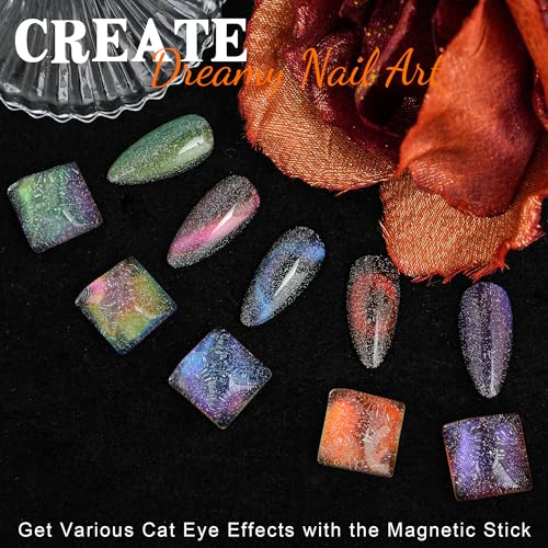 Esmaltes Gel EODCI 9D Cat Eye 7.5ml x6 con imanes miniatura 2