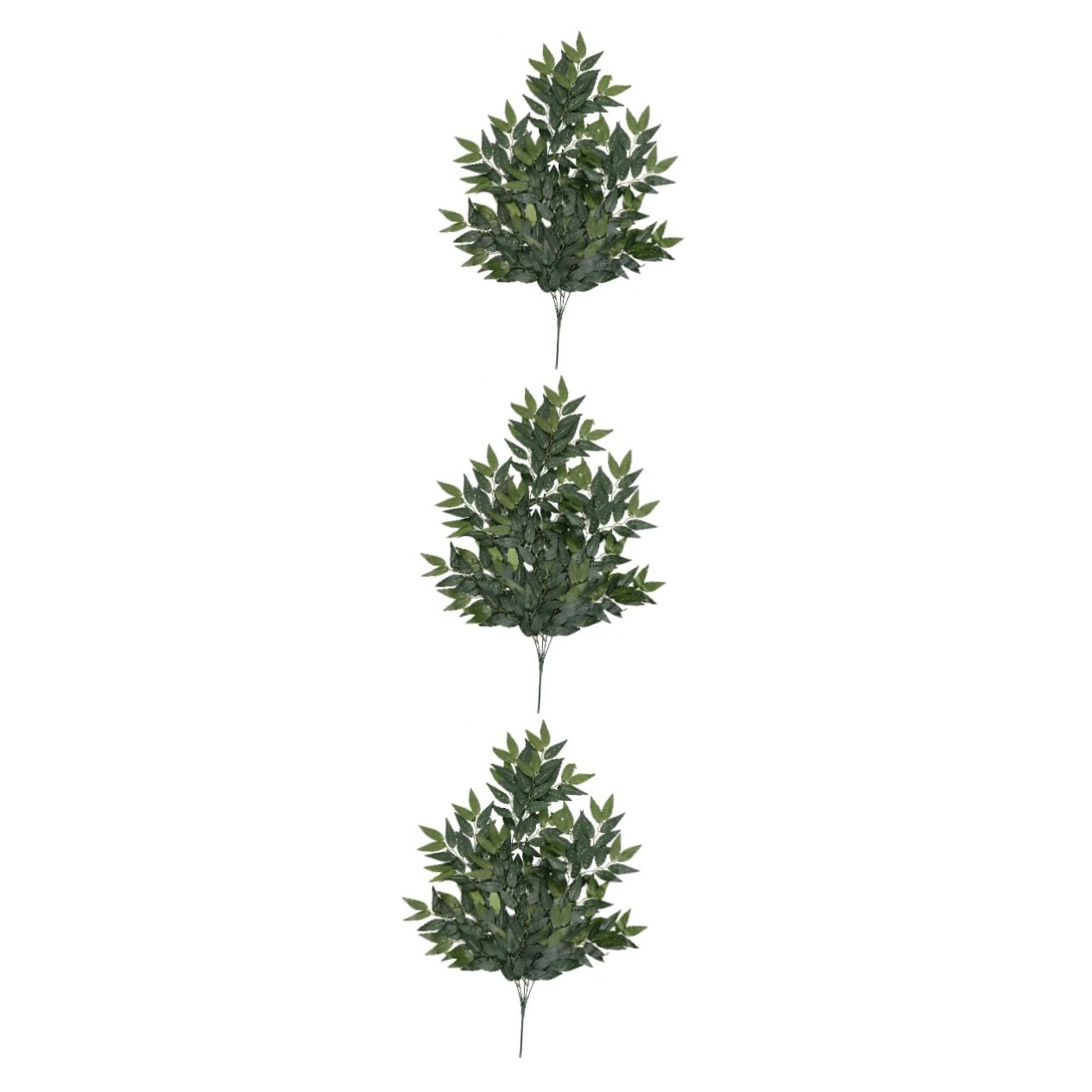 STOBAZA 3pezzi Ramo Di Eucalyptus Artificiale Per Decorazioni Nuziali e Feste Foglie Simulato Per Composizioni Floreali e Decorazioni Domestiche Di Punti Naturale