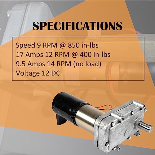Image of 523900 RV Power Gear Slide Out Motor 12V Gearbox Motor Double Shaft Replaces 523143 523983 521976