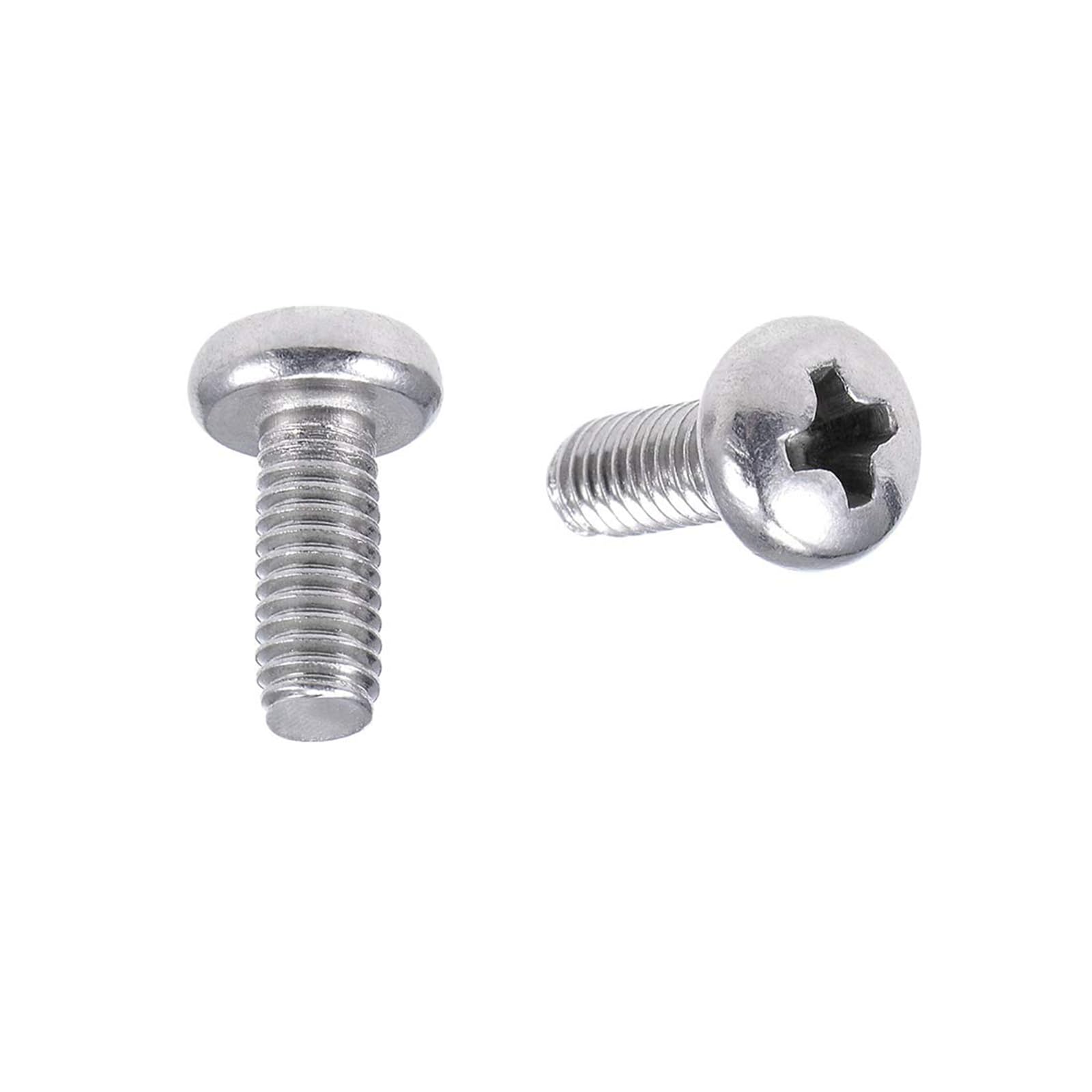 MACHSWON M4x10mm Machine Screws Pan Phillips Cross Head Screw 304 Stainless Steel Round Head Cross Screw Fasteners Bolts 20Pcs