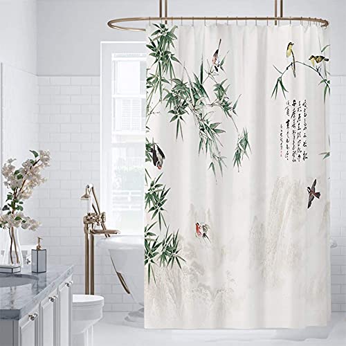 Rideau de douche 3D cube d'eau en tissu polyester de salle de bain - 3