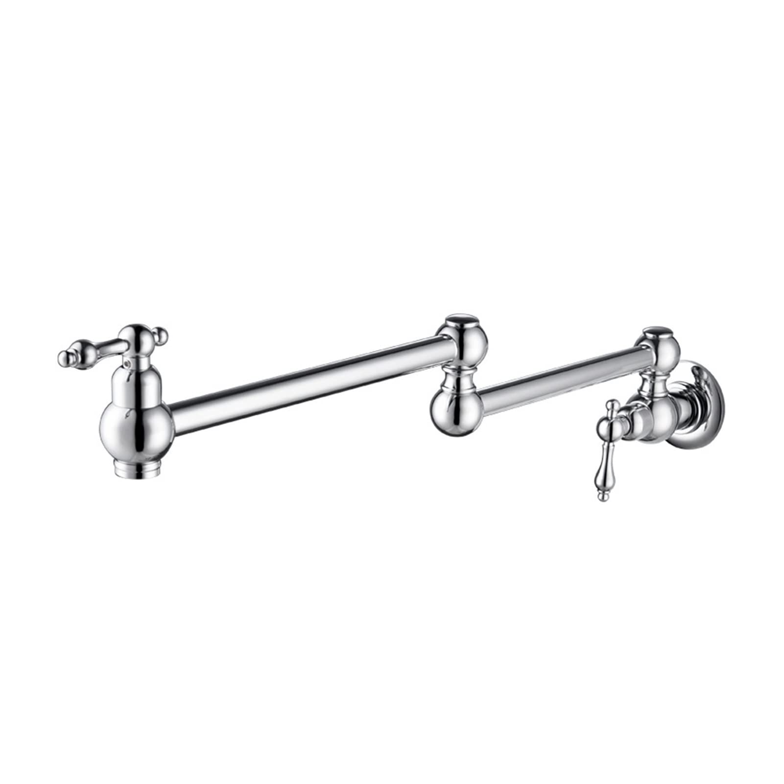 Wypełniacz do garnków do montażu na ścianie Pojedynczy w ścianie Kromka z wodą piec kuchenny można rozciągnąć i wydłużony bateria washbasin antyczne(Brushed)