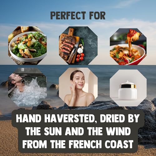 Cupplement Keltisches Meersalz 1 KG Grobes Salz - Celtic Sea Salt - Nicht Für die Salzmühle - Nicht Himalaya, Himalayasalz, Bio oder Feinmineralien - Herbamare - Reich an Magnesium, Kalzium, Kalium