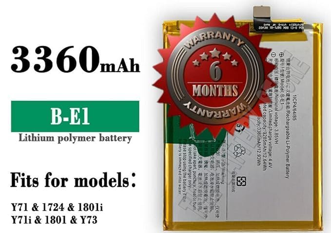 Image of THE BATTERY STORE Original B-E1 Battery for Vivo Y71 /1724 / 1801i / Y71i /1801 /Y73 Battery with 6 Month Warranty*** (Q226)