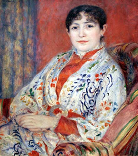 Peinture Renoir impression toile haut de gamme portrait Madame Hériot