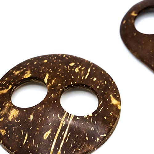 Mienloco 3er Set Sarongschnalle Sarongschliesse aus Kokos zum Sarong binden