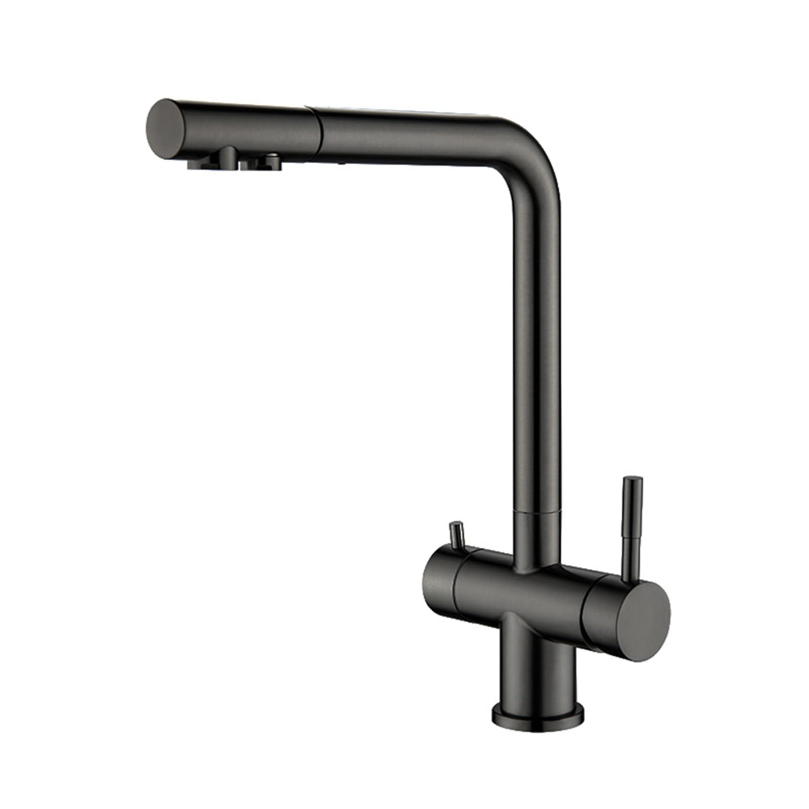ZQFHSX Pull Out Kitchen Mixer Tap, Stainless Steel Faucet with Purified Water Feature