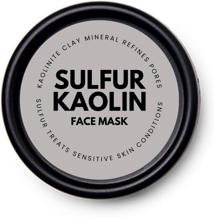 Sulphur & Kaolin Face Mask | Blemish Control | Healing Mask | Acne Natural Treatment Dermatologist | AM & PM Skin Care | Perioral dermatitis (100g) Sulphur & Kaolin Face Mask | Blemish Control | Healing Mask | Acne Natural Treatment Dermatologist | AM & PM Skin Care | Perioral dermatitis (100g)