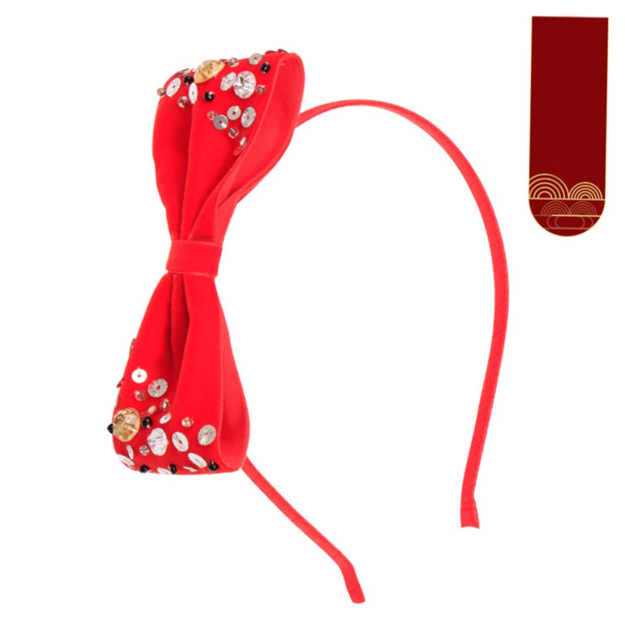 FRCOLOR 3 Set Di Fasce Per Con Fiocco Carino Per Ragazze Copricapo Per Le Feste Di Paillettes Fascia Per Con Fiocco Per Ragazzi E Ragazze Per Festa Di Compleanno 3 Pezzi*3