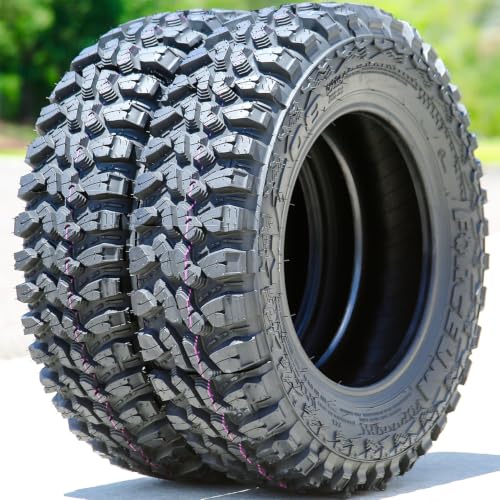 Set of 2 (TWO) Forceum M/T 08 Plus Mud Off-Road Light Truck Radial Tires-165/80R13 165/80/13 165/80-13 94/93Q Load Range D LRD 8-Ply BSW Black Side Wall
