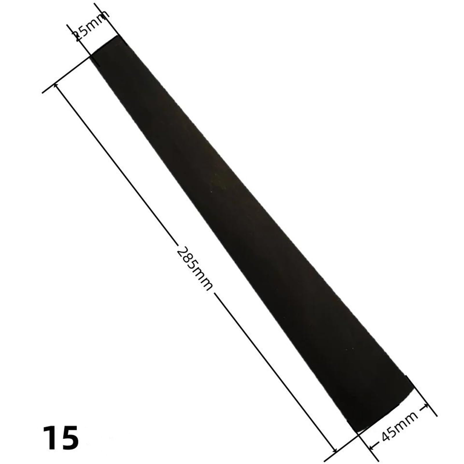 2 Sztuki Ebony 4/4 Skrzypce 15 16 Cali Altówka Czarna Podstrunnica Z Akcesoriami Nakrętek Górnych Akcesoria Do Skrzypiec(15 inch)