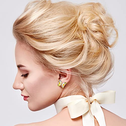 Bonuci 8 Pairs Butterfly Earrings for Women Rhinestone Cute Butterfly Wing Earrings Crystal Rainbow Colors Ear Stud Jewelry Birthday Gift Small3