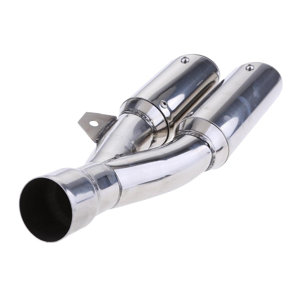 Tubo de Universal Plateado para Motocicleta