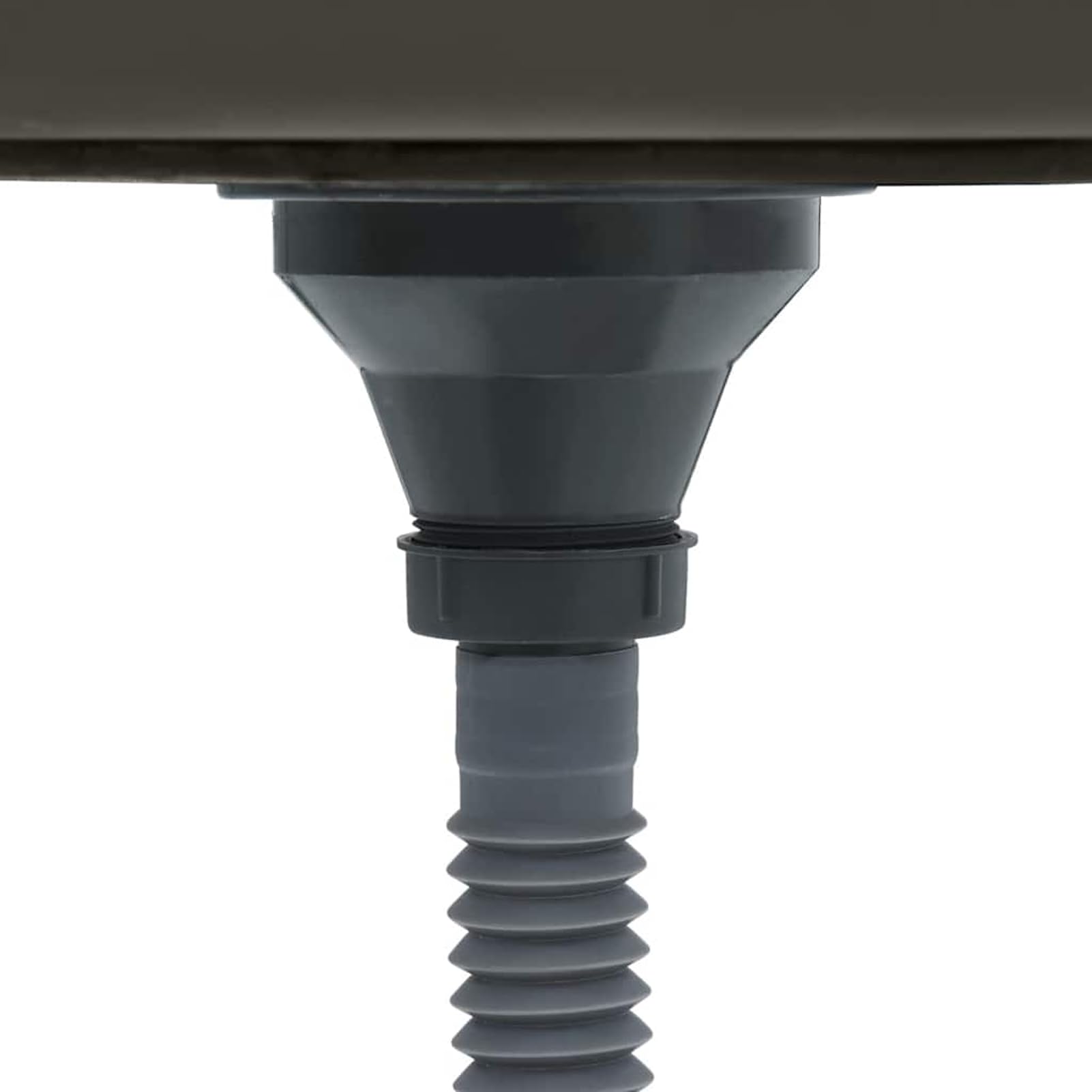 Fasba Fregadero de Acero Inoxidable con Escurridor y Diseño Moderno - Negro - 100 x 44 x 20 cm