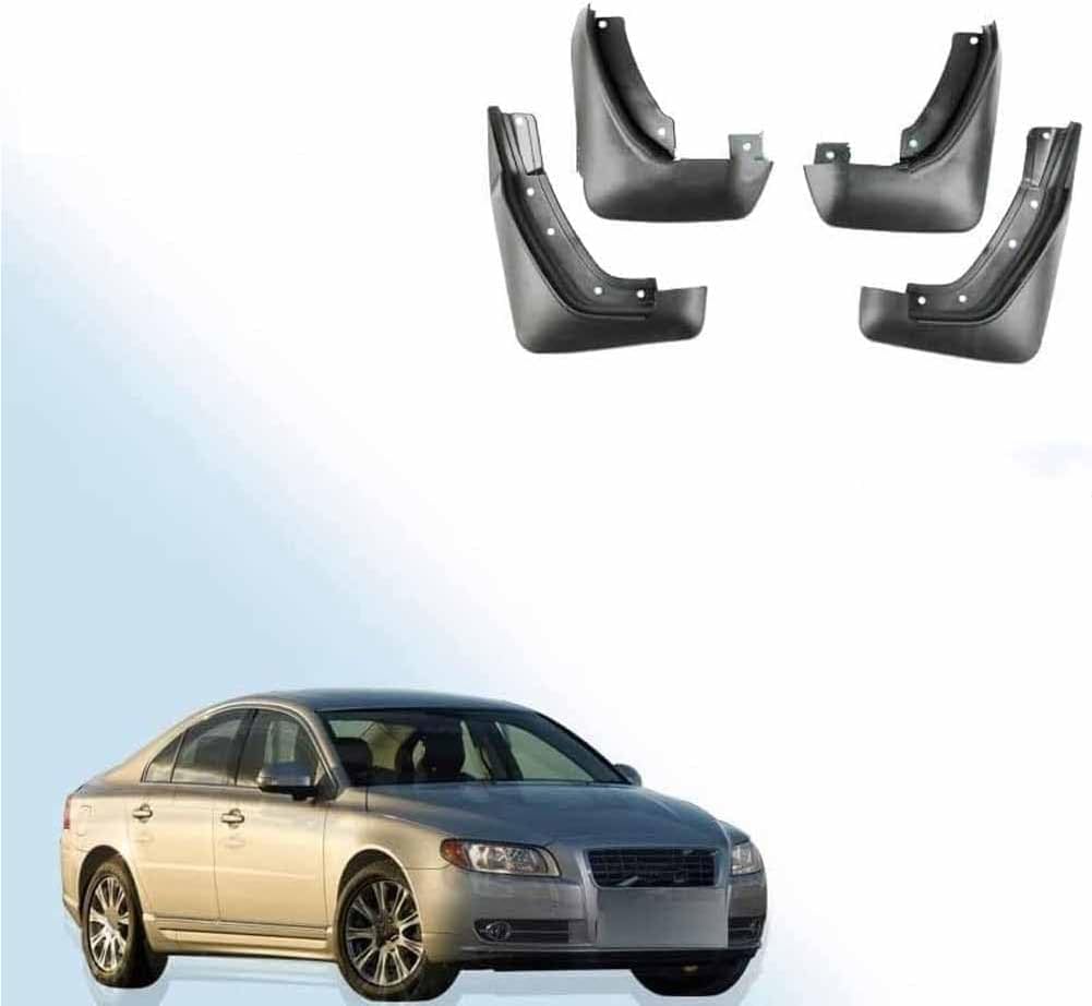 Weiyh Normal No Drill Mud Flaps For Car Front Rear Wheel For Volvo S80 2007-2016