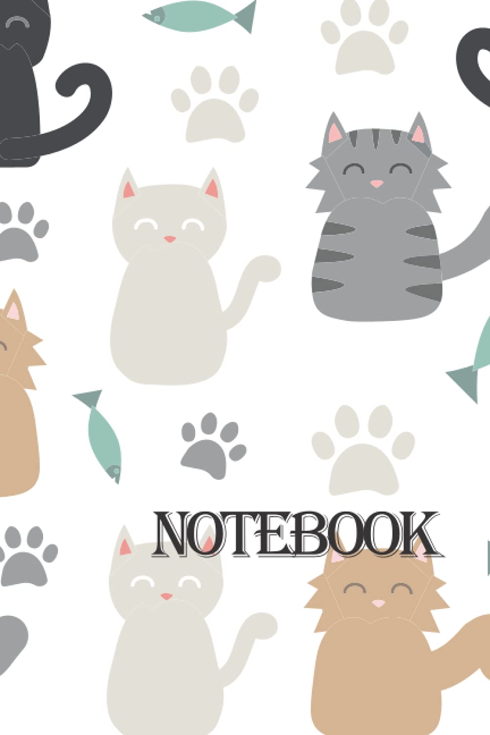 Hoots BookNoteBook: Cute Colorful Cats College Ruled Lined Pages (Composition Book, Journal)