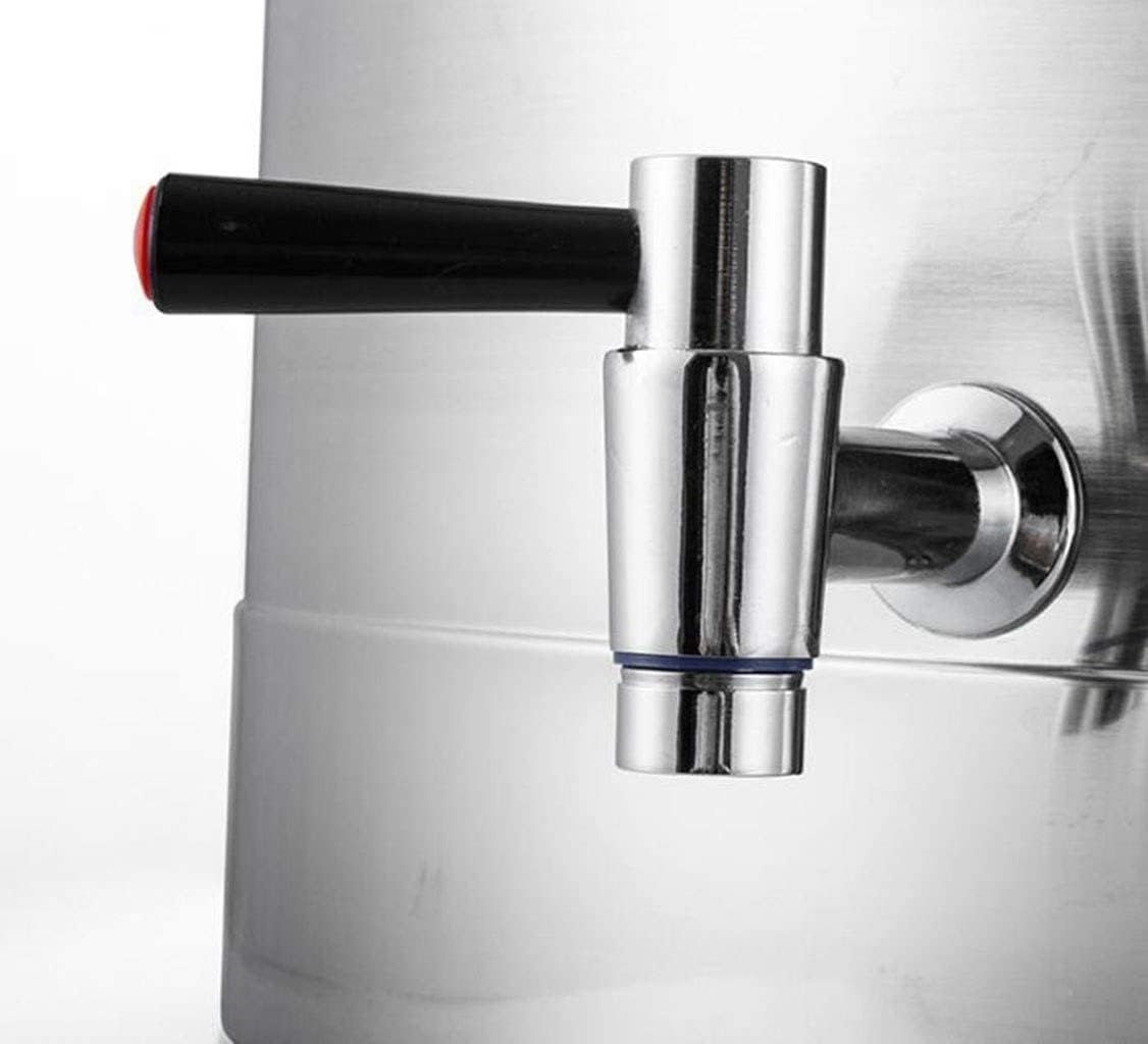 ステンレス保温筒、大容量貯水バケツ、10-60L二重保温筒 飲食店向け ファクトリーレストラン (Color : With fauc