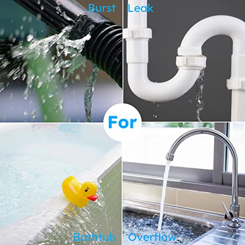 Agshome Water Detector Alarm, Wifi Water Sensor 5-Pack & Hub Kit,120Db Alarm And App Alerts, Leak And Drip Alert , For Home, Basement (Not Support 5G Wifi) #TOP6