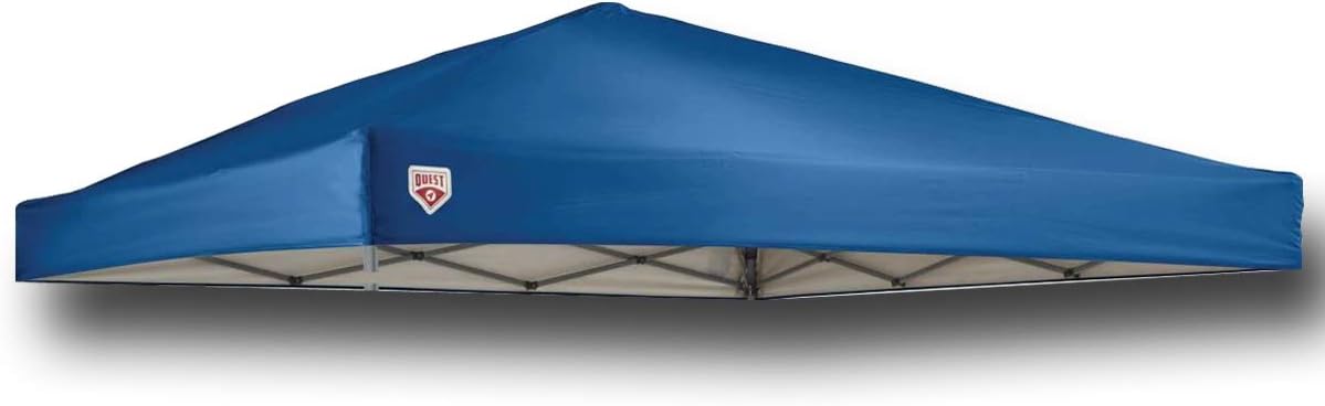 Canopy Top for Quest Q100 Quick Lift Straight Leg Canopy 10' x 10' Gazebo Replacement Tent Parts (Blue)