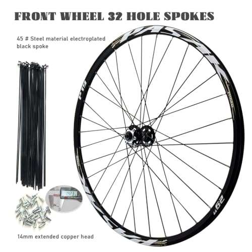 Paire de Roues VTT 29 Pouces Anti Boue à Roulements Étanches