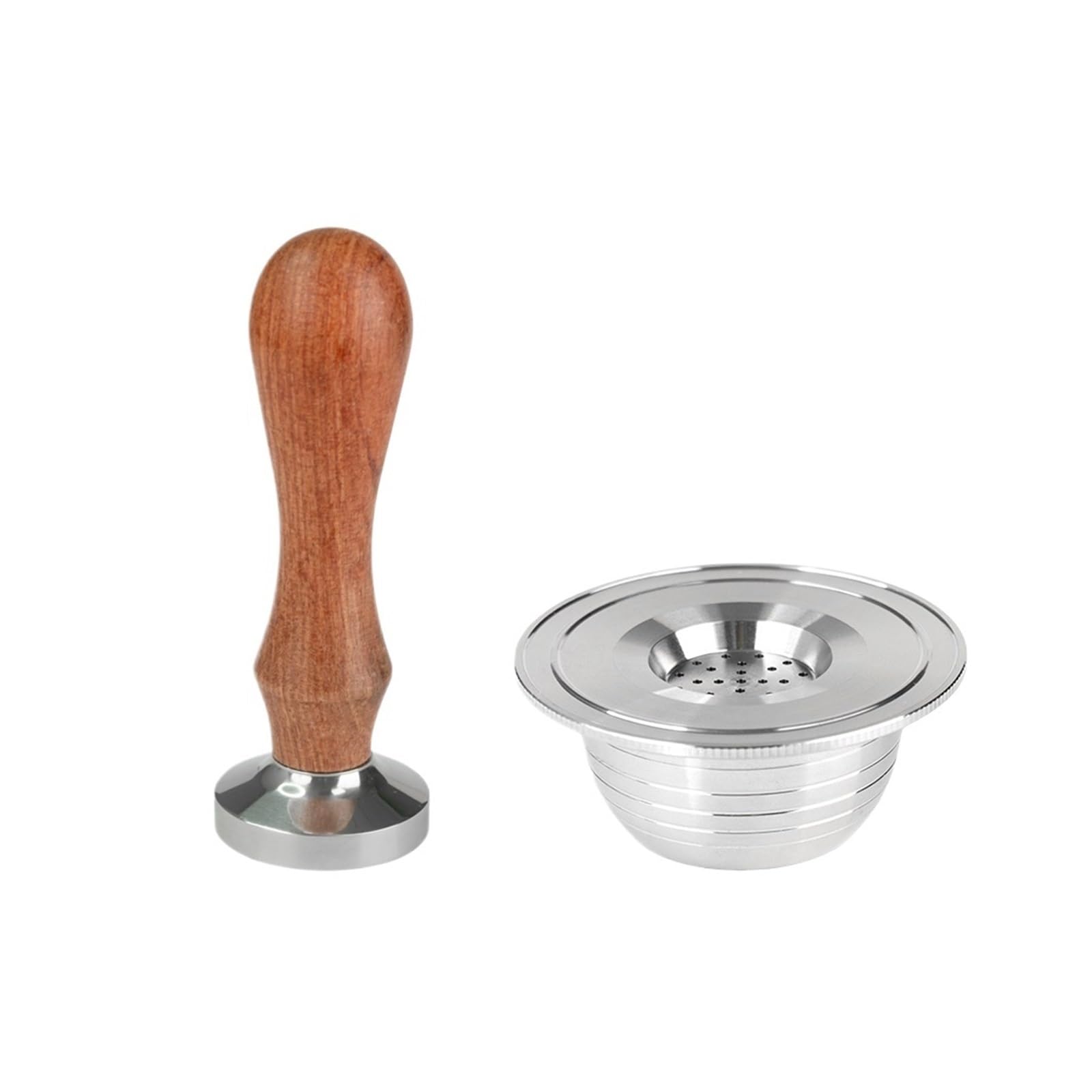 Cono de filtro recargable cápsula café reutilizable con taza manipulación | Set C