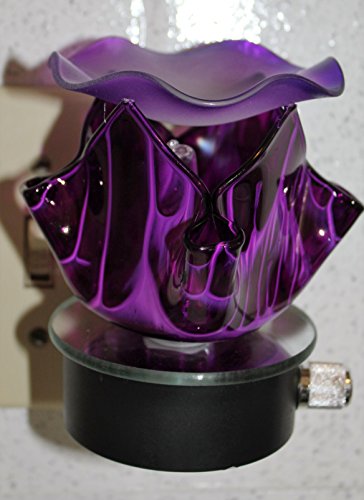 Electric Oil Warmer Tart Burner, Plug in Nigthlight with Dimmer (Purple)