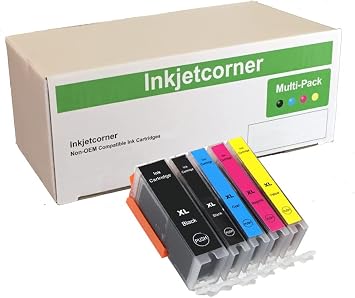 Compatible Ink Cartridges Replacement for use with MX920 MG5620 MG6620 MG5622 MG6600 iX6820 iP7220 1 Large Black 1 Small Black 1 Cyan 1 Magenta 1 Yellow, 5 Pack