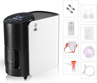 Health Oxygen Machine Adjustable 1-7L Wheelchair Lightweight Oxygen Machine for Home Use 93%