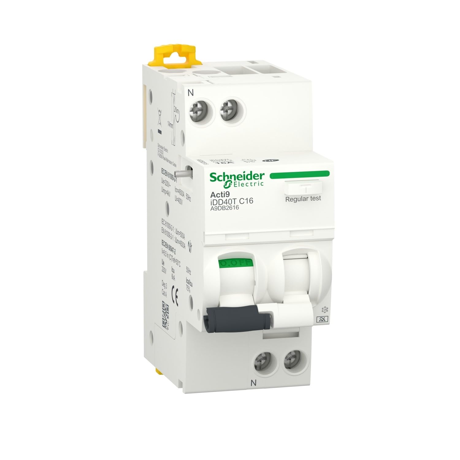 A9d21616 Disjoncteur Différentiel 30ma 16a - 1p+n - 6ka - Type A Non Auxiliarisable- Vigi Schneider Idpn