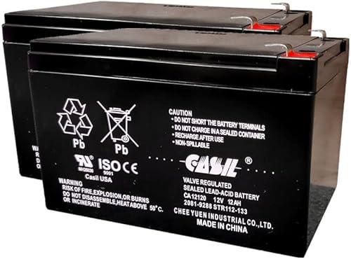 Casil Batería de repuesto de 12 V y 12 Ah para QFX PBX-3081BT Schumacher Instant Power Jump Starter Trac T10108 ancla eléctrica Winch Wagan 2464 disponible en Yaxa Venezuela