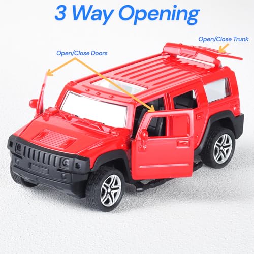 Image of Metal Die-cast 1:37 Humm - Red