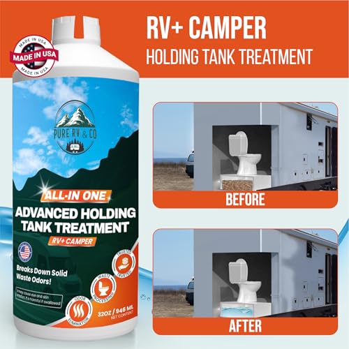 All-In-One-Advanced-Black-Tank-Treatment-for-RV-16-Treatments-Stronger-Liquid-Formula-RV-Waste-Management-Support-Odor-Eliminator-and-Maintenance-Sensor-Cleaner-California-Compliant-32-oz