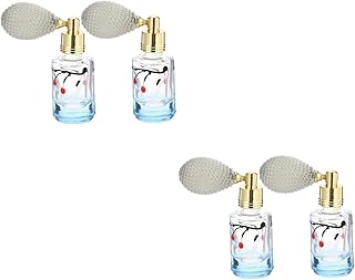 ibasenice 4 Pçs Air Bag Garrafa Perfume Spray Garrafa De Óleo Essencial Perfume Vintage Spray Garrafa Mini Garrafa Recipientes De Vidro Névoa Fina 6Ml Garrafas Vazias Dispensador Garrafa De