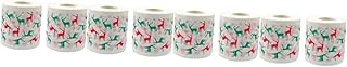 NOLITOY 8 Rolos De Papel Impresso Rolo Feliz Natal Papéis Toliet Papel Higiênico De Natal Papel Higiênico Papel Higiênico De Natal Decorações Papel De Banho Polpa De Madeira Virgem Toalha