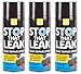 Price comparison product image 400ml Stop That Leak Repair Black Aerosol Spray Cans - Seals Leaks All Around The Home - Ideal for Piping & Guttering (3)