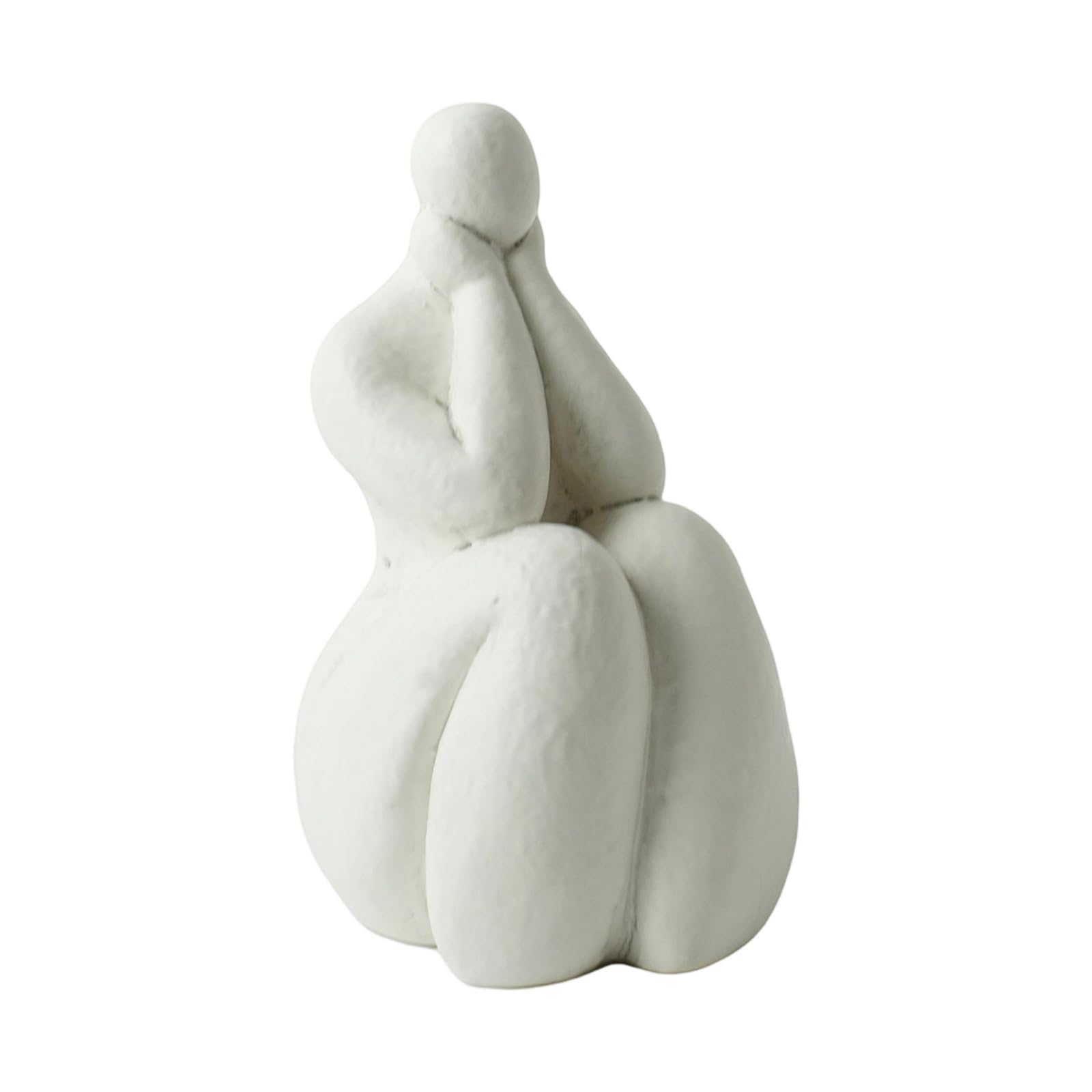 Elnwnnkc Japanese Themed Resin Sitting Statue 7cm Depth Present Day Decor Artistic Item Sitting Pose Figurine