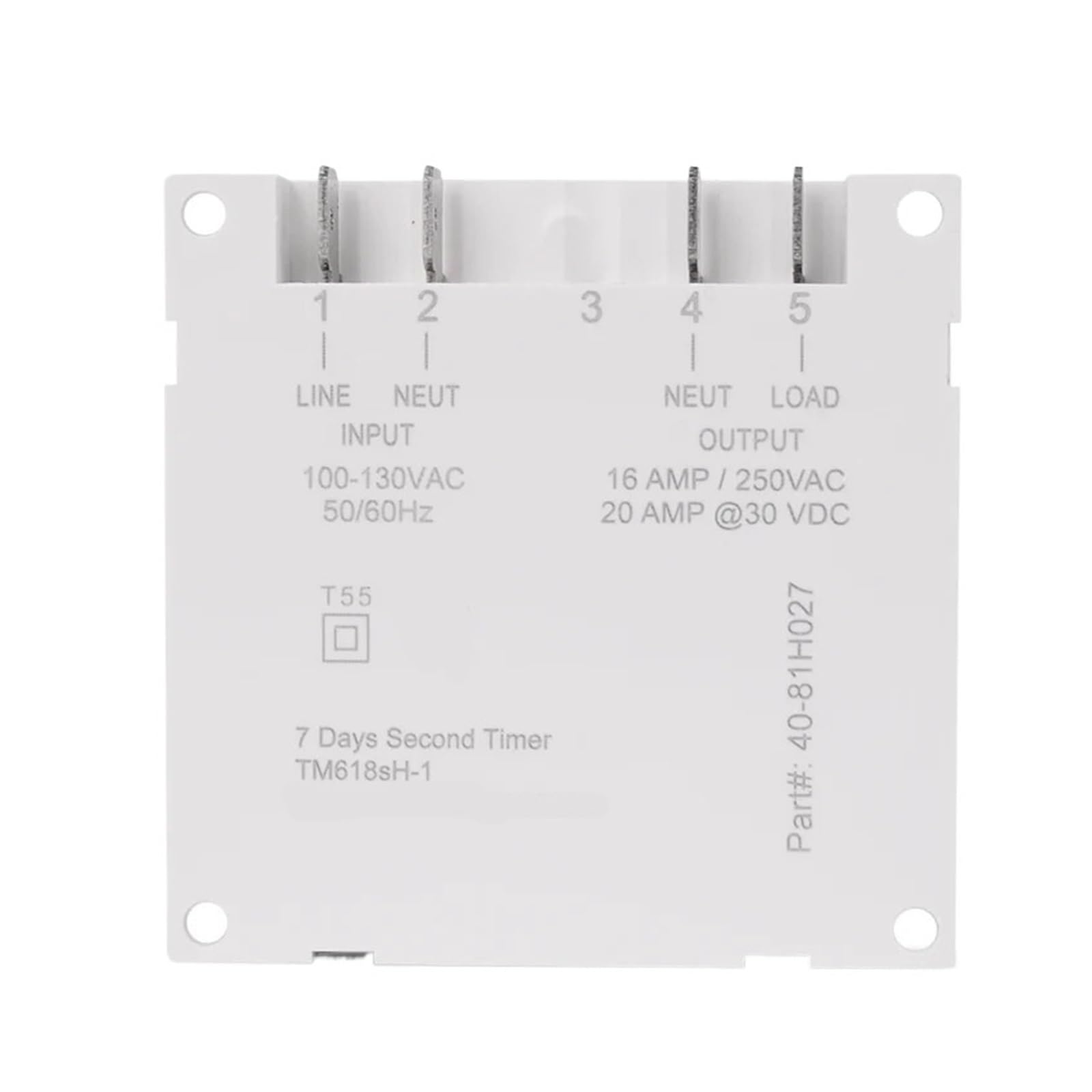 Interruptor Temporizador Interruptor temporizador electrónico digital programable for lámpara, con intervalo de 1 segundo, 110 V CA, 7 días a la semana(With enclosure)