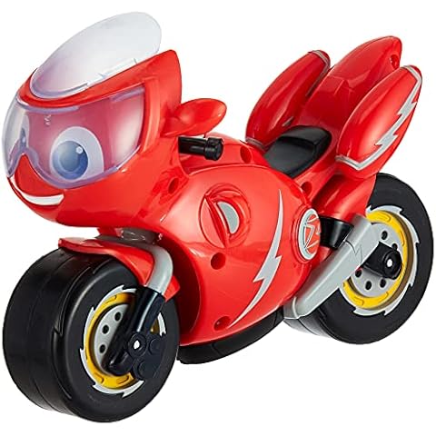 TOMY Ricky Zoom Lights & Sounds Ricky Motorbike Toy, Large Toy Motorcycle with 8 Sounds and Phrases, Action Figures for Boys, Free-Wheeling Kids Motorbike Toys for 3 Year Old Boys and Girls + Cover