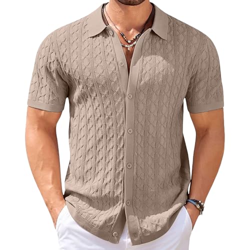 Chemise décontractée à manches courtes haut de gamme au look rétro