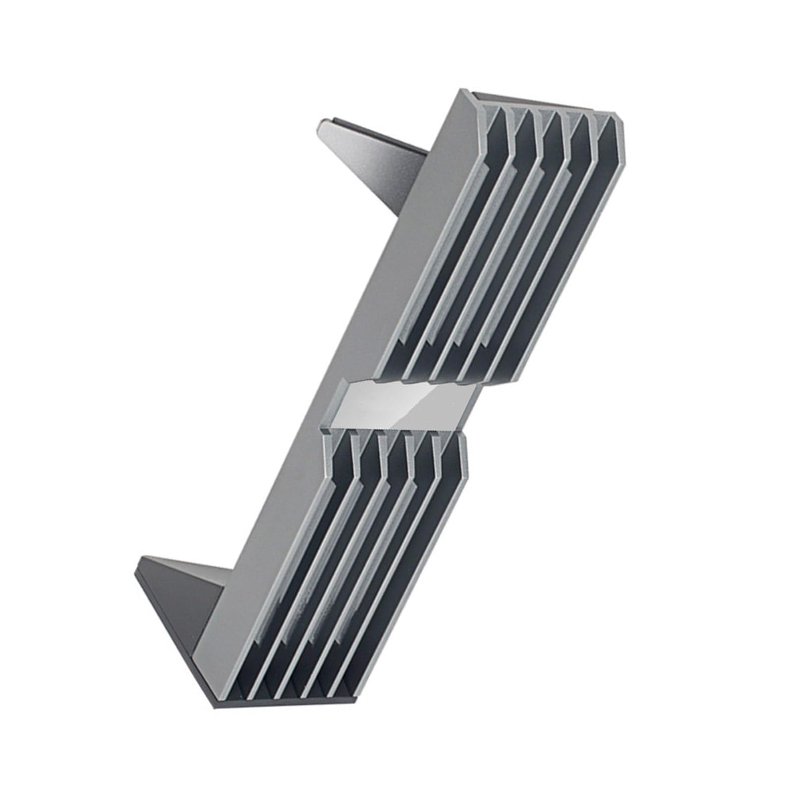 Aluminum GPU Holder with 365-Color Lighting and Vertical Stabilizer for Builds Metal GPU