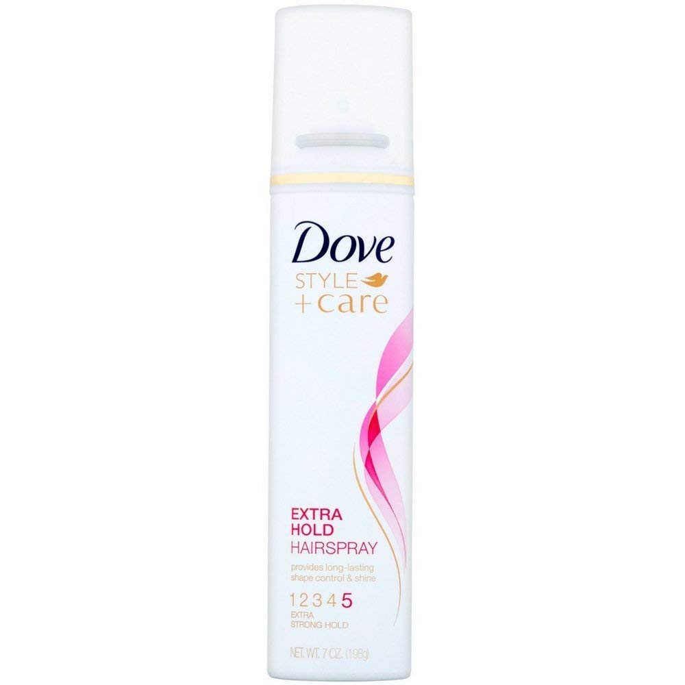 Dove Style Plus Care Strength and Shine Extra Hold Aerosol Hairspray, 7 oz, Pack of 4
