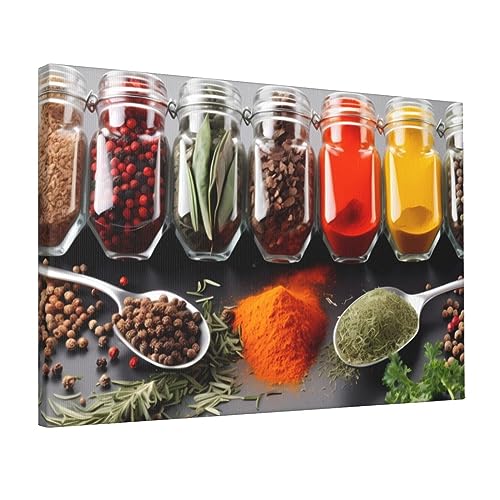 Poster condiments épices pour une décoration murale de salon et bureau moderne
