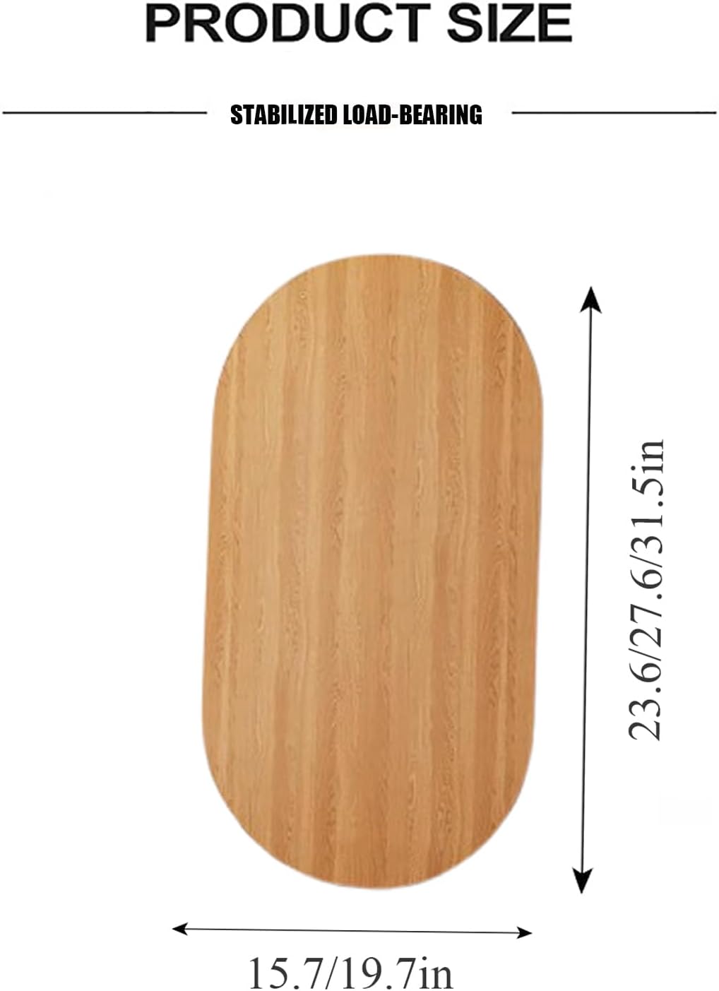 Universal Rectangular Table Top,Modern Wood Reversible Laminate Top,Use for Kitchen,Patio and Dining Room(23.6 * 15.7in, G)