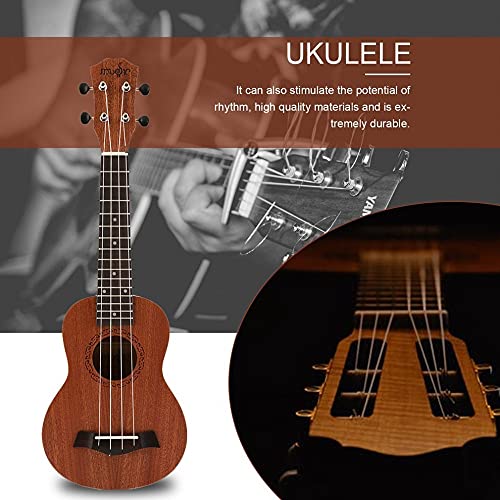 XJJZS Guitare ukulélé électrique 21 pouces Soprano acoustique 4 cordes artisanat bois blanc guitariste acajou - Les Beatles, Paul McCartney, John Lennon, RIngo Starr, George Harrison XJJZS Guitare ukulélé électrique 21 pouces Soprano acoustique 4 cordes artisanat bois blanc guitariste acajou – Image 4