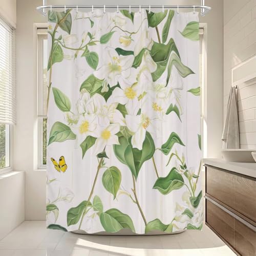 Rideau de douche 150x170cm en polyester fleur ZO-792 - 5