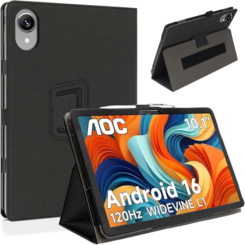 Amazon.co.jp: HEFENGKU 見開き型保護カバー For AOC M10 ケースカバー