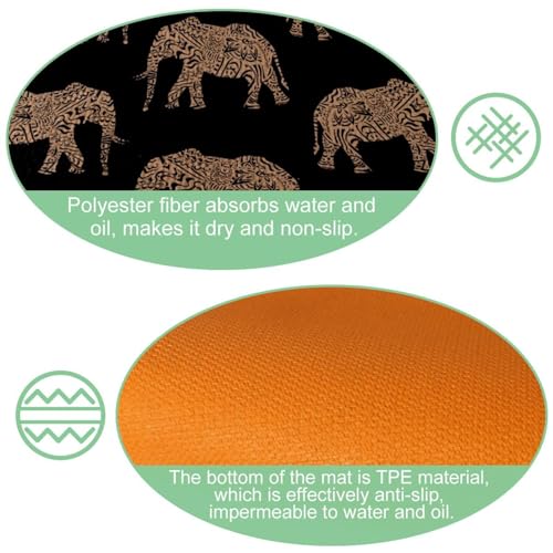 Tapetes de cocina antideslizantes: soluciona resbalones con estas 2 alfombras lavables de elefante 5